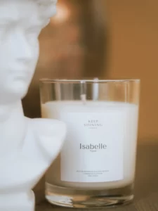 bougie parfumée, cadeau originale pour une femme spéciale, prenom isabelle, bougie isabelle, bougie femme, bougie fête des mères, bougie cadeau