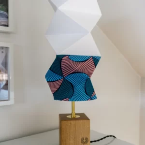 Lampe origami en papier et wax 45 cm - KAMA