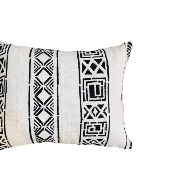 housse de coussin, coussin bogolan, housse blanche, coussin blanc, bogolan du senegal