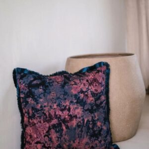 housse de coussin rose, housse en batik, textile ghanéen, housse de coussin sophistiqué, coussin original, afrokidekor